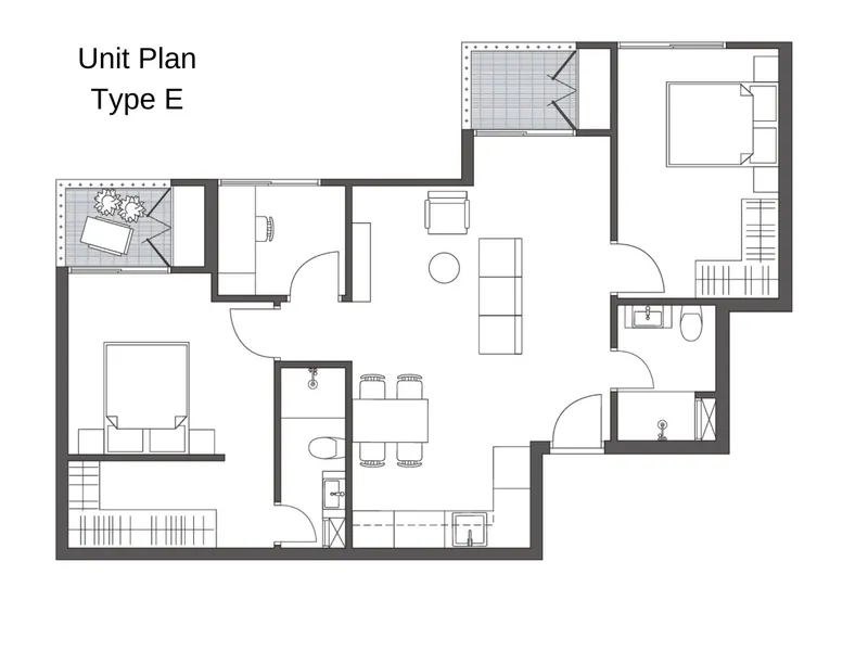 Wing Samui Condominium, floor plan