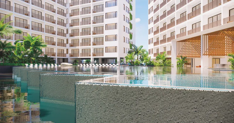 Appartamento con 1 camera da letto 28 m² a Wyndham Fantasea Chalong (Chalong) · Rendering del promotore