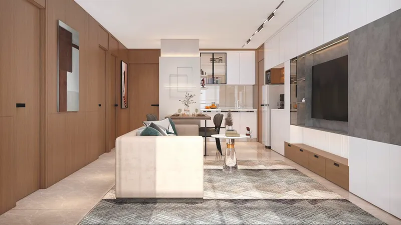 Appartamento con 1 camera da letto 28 m² a Wyndham Fantasea Chalong (Chalong) · Rendering del promotore