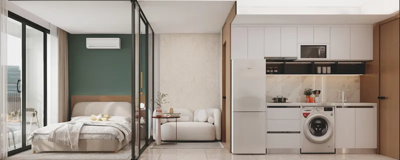 Appartamento con 1 camera da letto 28 m² a Wyndham Fantasea Chalong (Chalong) · Rendering del promotore