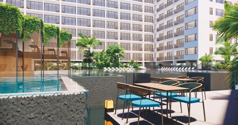 Appartamento con 1 camera da letto 28 m² a Wyndham Fantasea Chalong (Chalong) · Rendering del promotore
