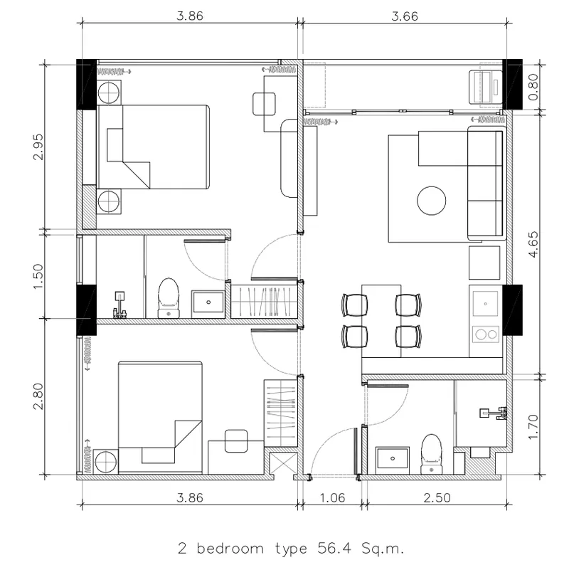 Wyndham Fantasea Chalong, floor plan