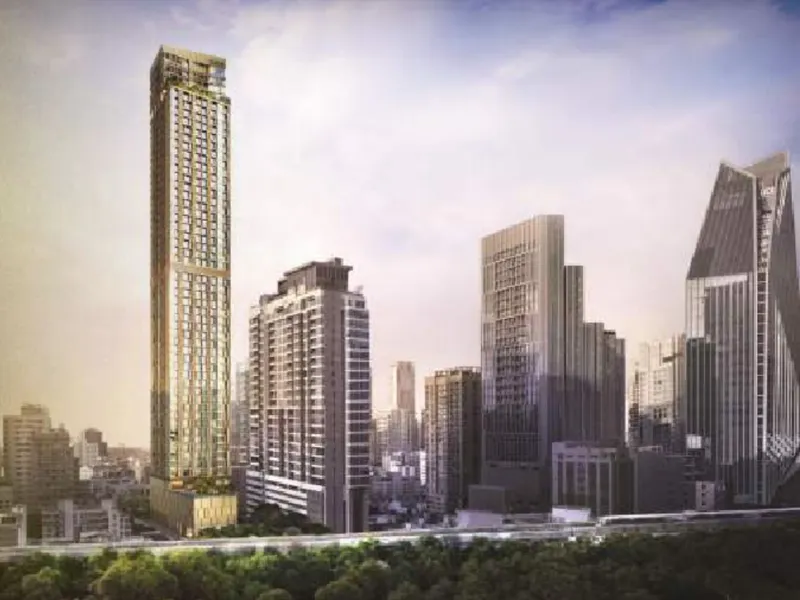 Apartment 1-bedroom 40 sqm in Noble Emmerse Phromphong (Phrom Phong) · aerial view