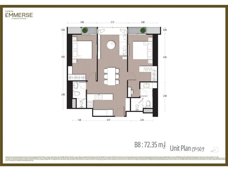 Noble Emmerse Phromphong, floor plan