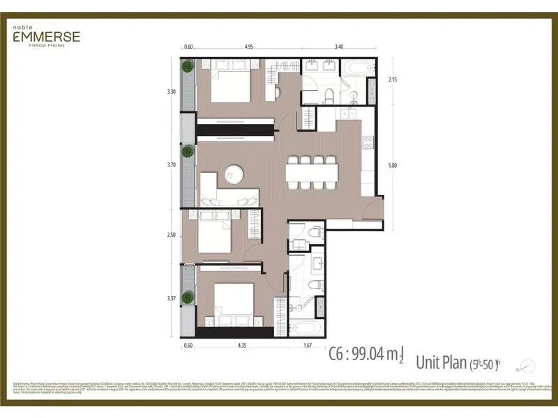 Noble Emmerse Phromphong, floor plan