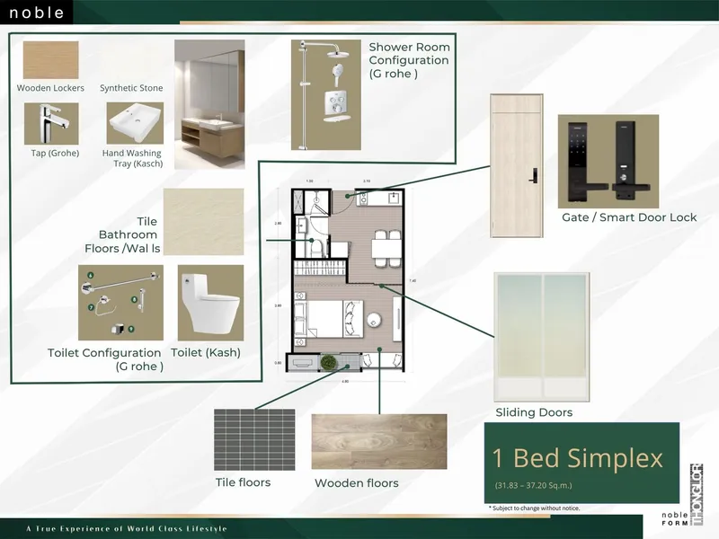 Noble Form Thonglor, floor plan