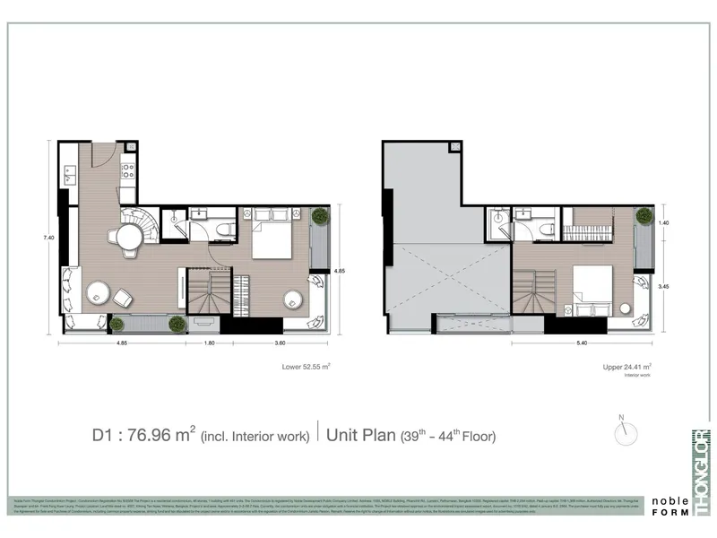 Noble Form Thonglor, floor plan