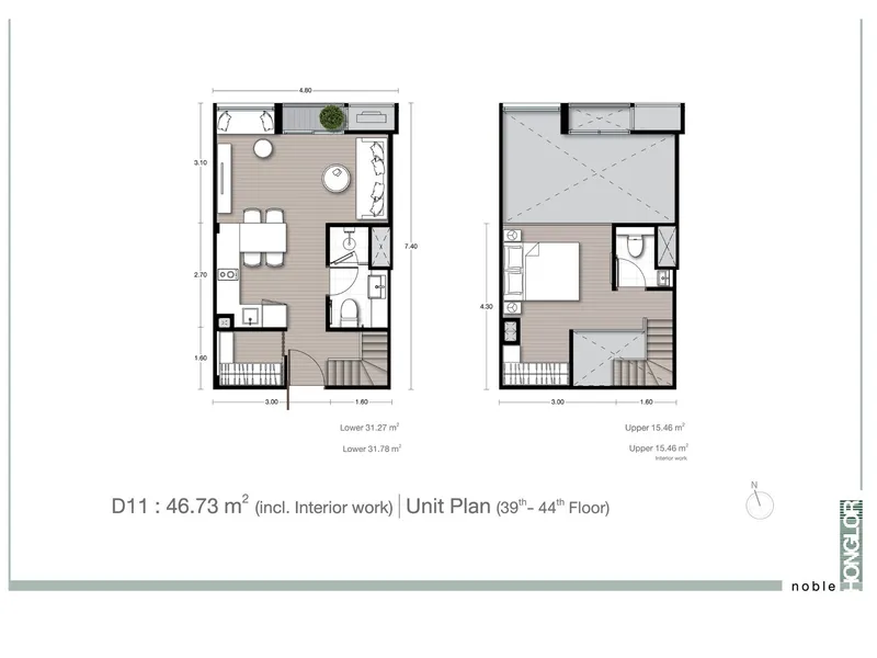 Noble Form Thonglor, floor plan