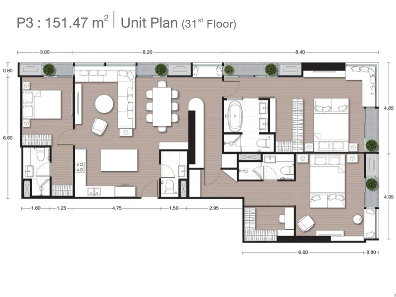 Noble Form Thonglor, floor plan