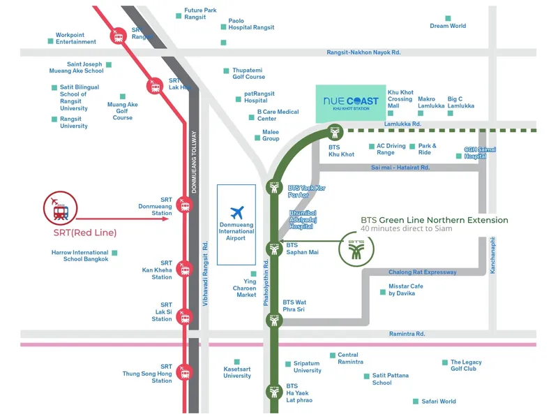 Studio 23 sqm in Nue Coast Khu Khot (Khu Khot) · Development floor plan