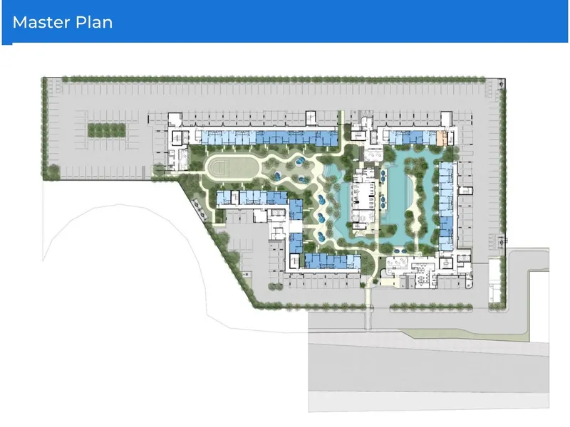 Studio 23 sqm in Nue Coast Khu Khot (Khu Khot) · Development floor plan