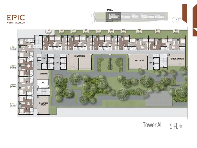 Nue Epic Asok-Rama9, floor plan