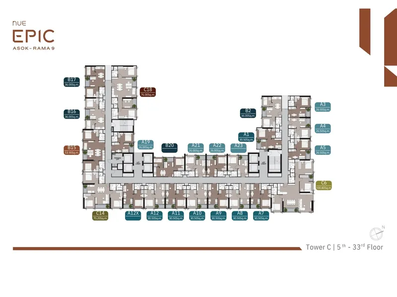 Nue Epic Asok-Rama9, floor plan