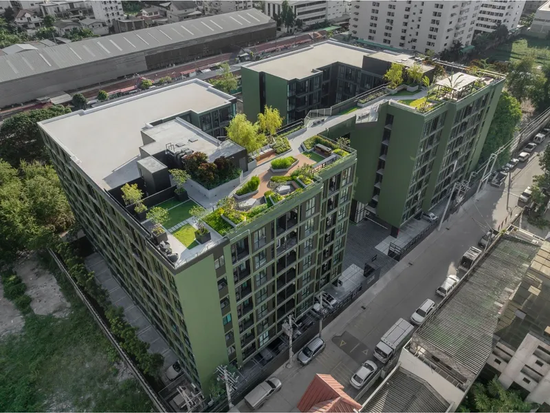 Apartment 1-bedroom 30 sqm in Nue Z Square (Srinakarin) · aerial view