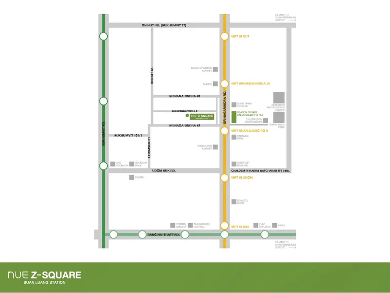 Apartment 1-bedroom 30 sqm in Nue Z Square (Srinakarin) · Development floor plan