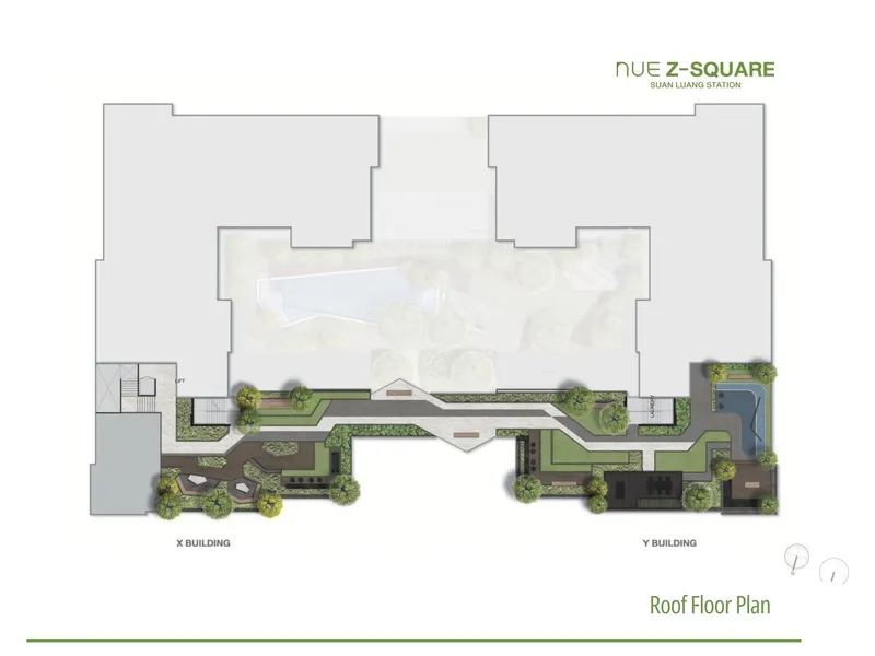 Apartment 1-bedroom 30 sqm in Nue Z Square (Srinakarin) · Development floor plan