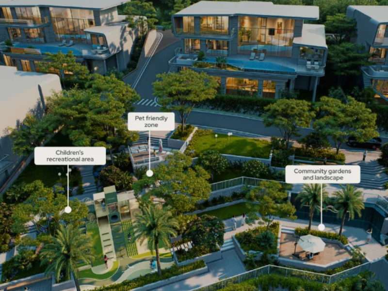 Ayana Soluna Villas, floor plan: facilities
