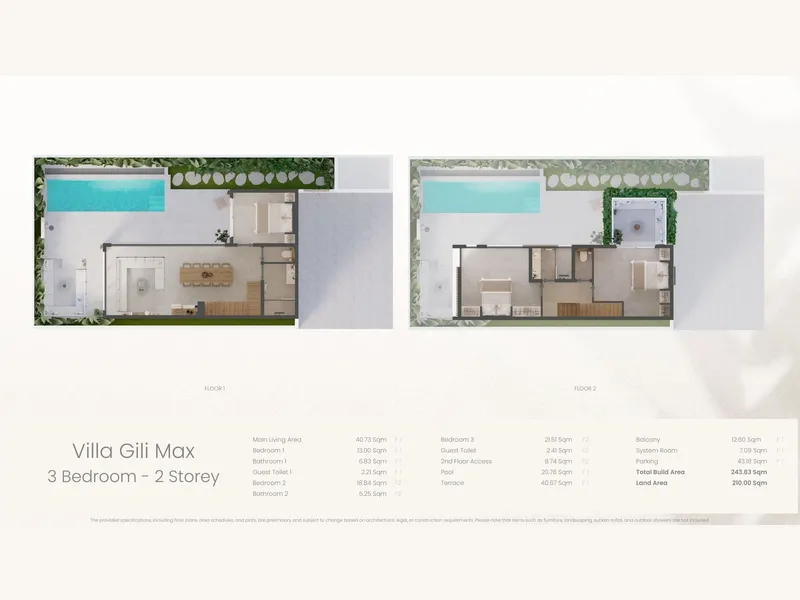 Balini Villas, floor plan