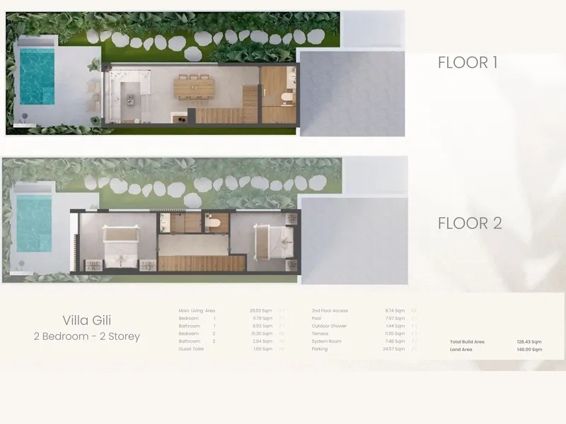 Balini Villas, floor plan