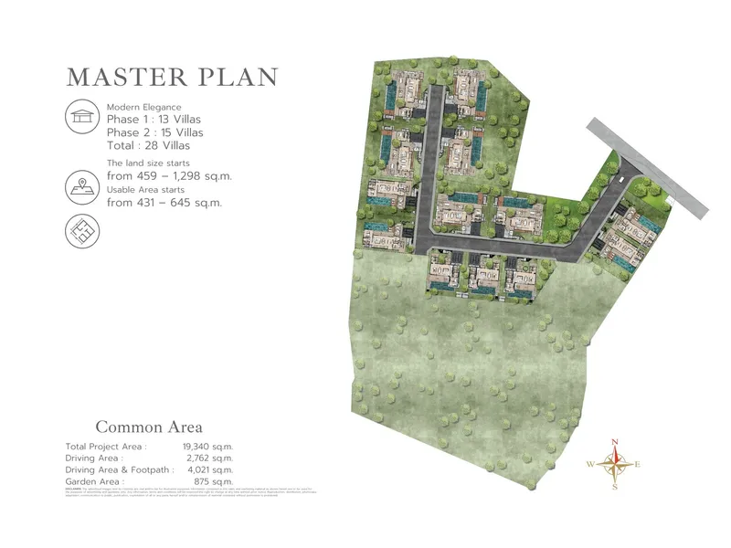 Villa 4-bedroom 431 sqm in Botanica Chalong Bay (Chalong) · Development floor plan