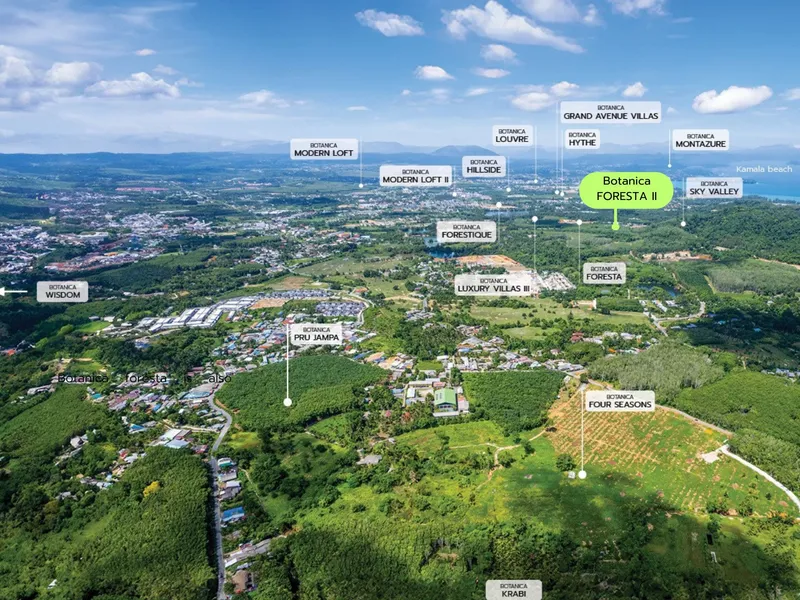 Villa 4-bedroom 420 sqm in Botanica Foresta 2 (Layan) · Development floor plan
