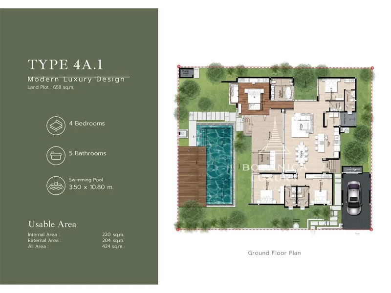 Botanica Forestique, floor plan