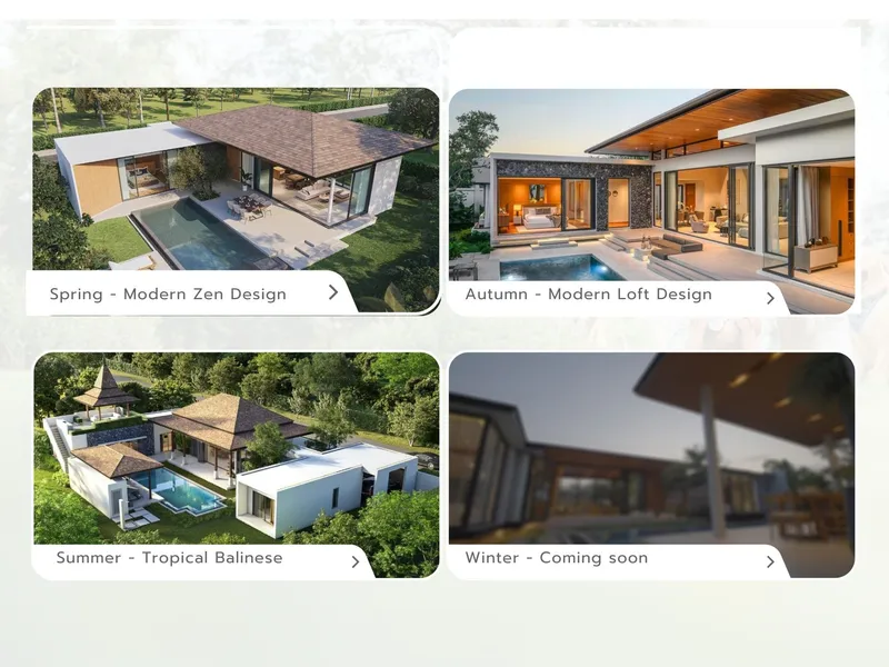 Villa 4-bedroom 232 sqm in Botanica Four Seasons (Layan) · Development floor plan