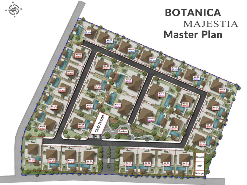 Villa 3-bedroom 325 sqm in Botanica Majestia (Kathu) · Development floor plan