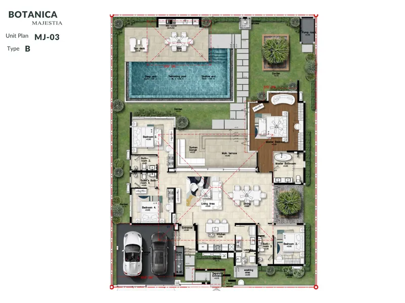 Botanica Majestia, floor plan