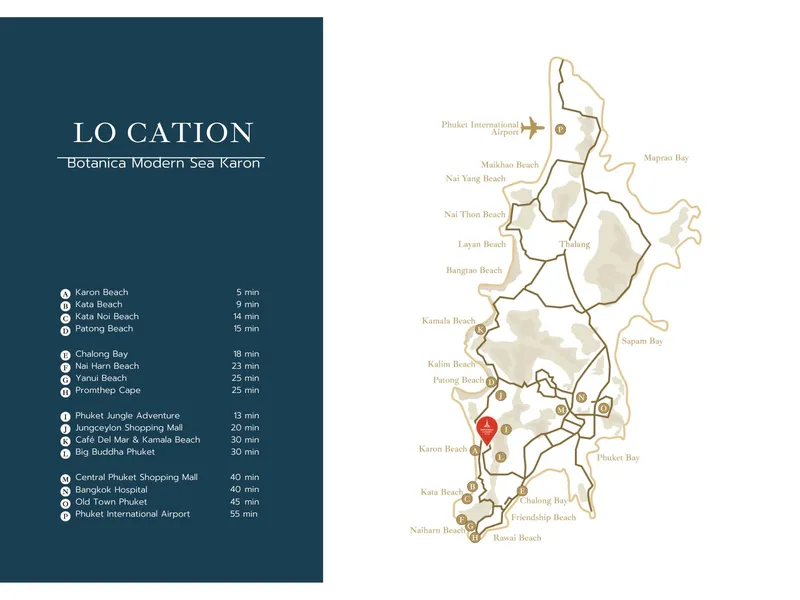Villa 4-bedroom 661 sqm in Botanica Modern Sea Karon (Karon) · Development floor plan