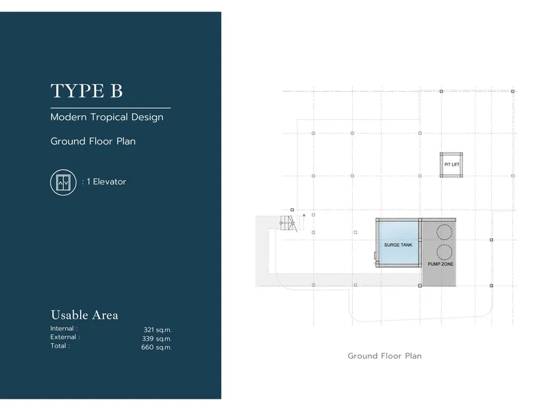 Villa 4-bedroom 661 sqm in Botanica Modern Sea Karon (Karon) · Development floor plan