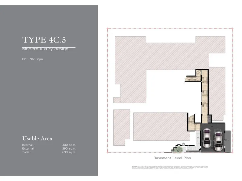 Villa 4-bedroom 239 sqm in Botanica MontAzure (Kamala) · Development floor plan