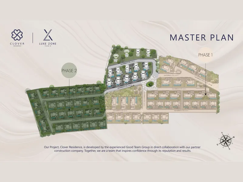 Villa 4-bedroom 392 sqm in Clover Residence (Thalang) · Development floor plan