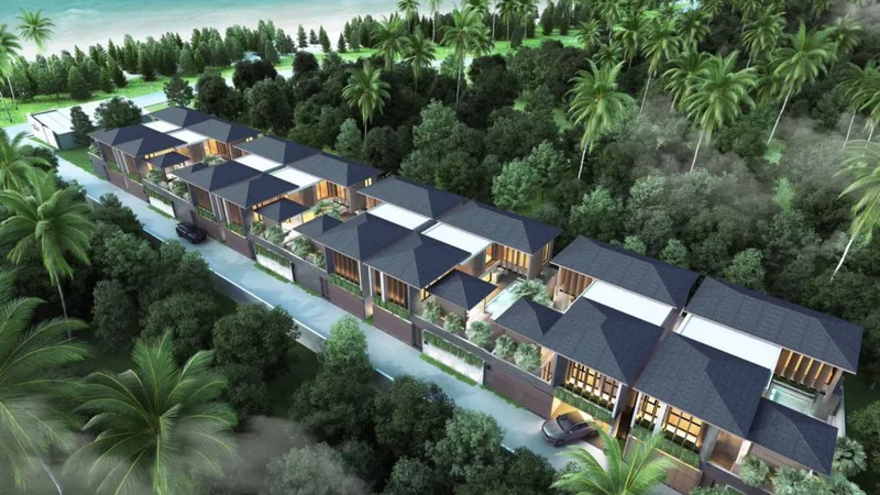 Villa 3-bedroom 191 sqm in Dareeya Villas (Bang Tao) · aerial view