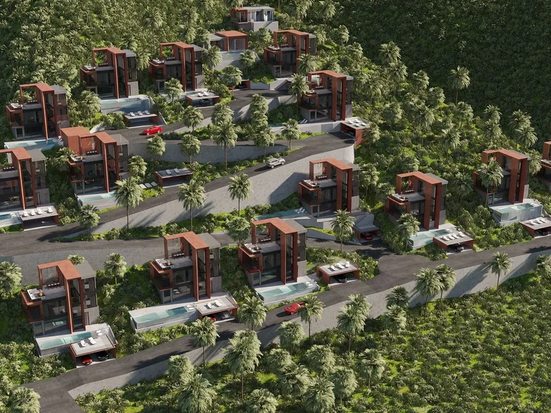 Hennessy Villas, aerial view