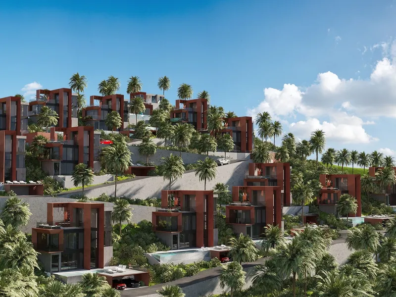 Hennessy Villas, aerial view