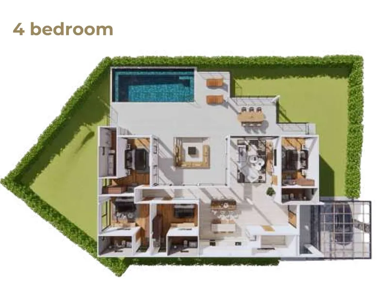 Villa 2-bedroom 261 sqm in KA Village (Rawai) · Floor plan of a different unit type here — 426 m²