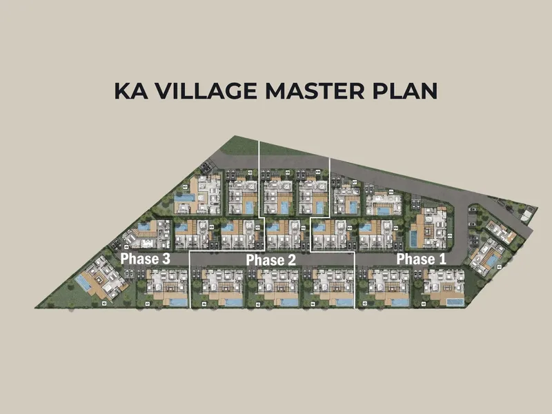 Villa 2-bedroom 261 sqm in KA Village (Rawai) · Development floor plan