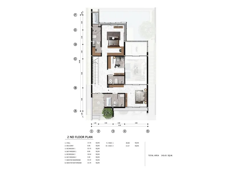Villa 4-bedroom 339 sqm in Larimar Villas (Chalong) · floor plan