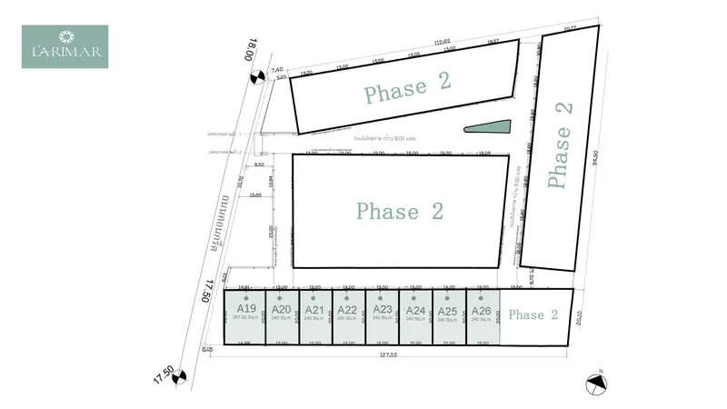 Villa 4-bedroom 339 sqm in Larimar Villas (Chalong) · Development floor plan