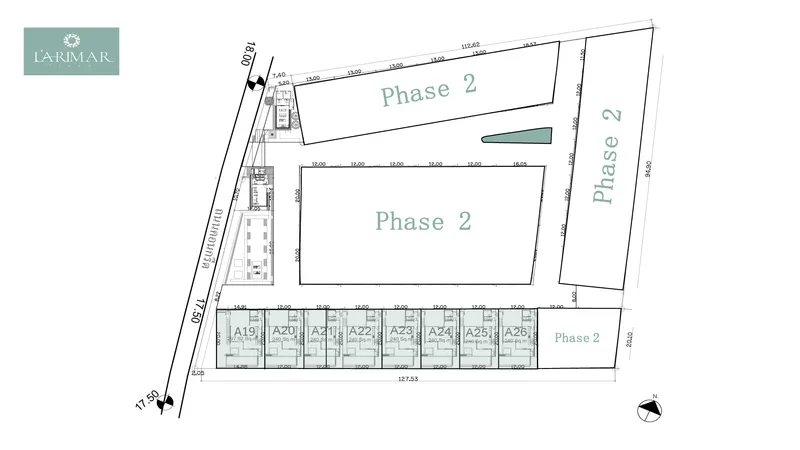 Villa 4-bedroom 339 sqm in Larimar Villas (Chalong) · Development floor plan