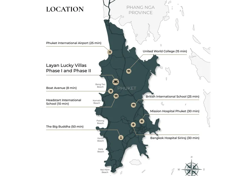 Villa 3-bedroom 460 sqm in Layan Lucky Villas (Layan) · Development floor plan