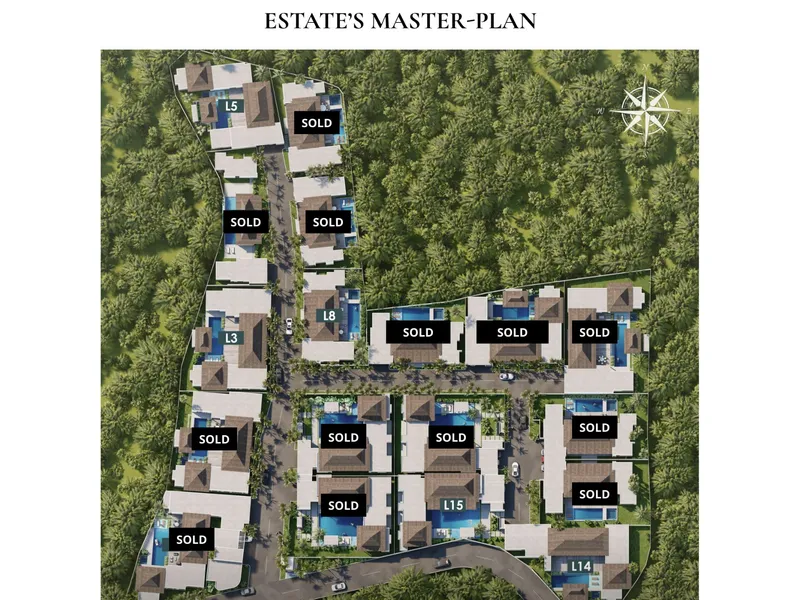Villa 3-bedroom 460 sqm in Layan Lucky Villas (Layan) · Development floor plan