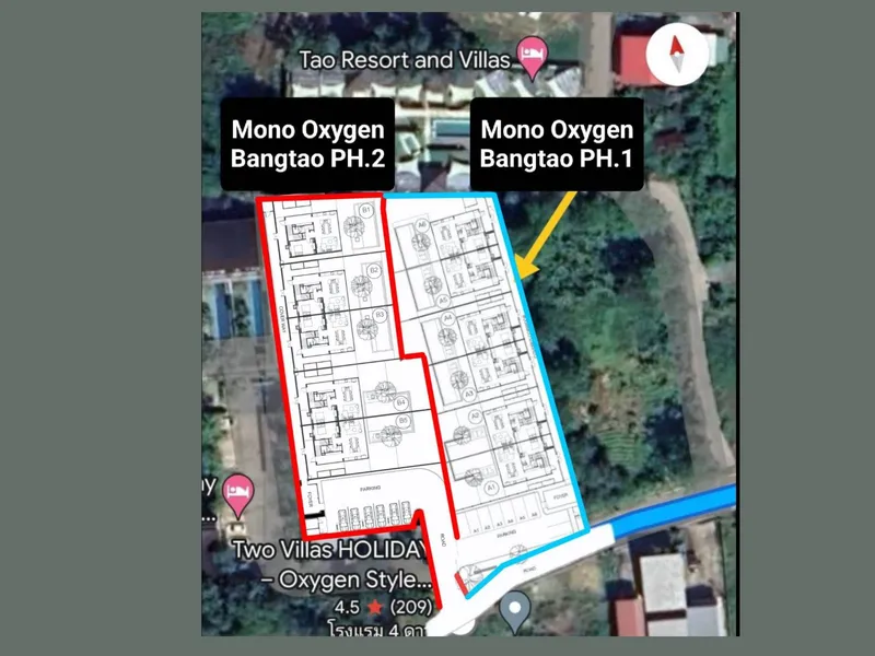 Villa 3-bedroom 281.7 sqm in MONO Oxygen Bangtao Beach (Bang Tao) · Development floor plan