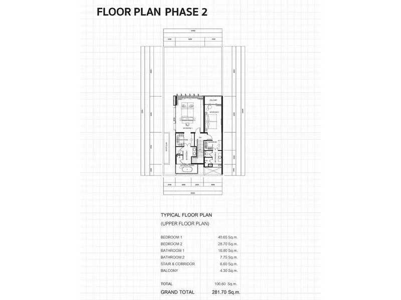 Villa 3-bedroom 281.7 sqm in MONO Oxygen Bangtao Beach (Bang Tao) · floor plan