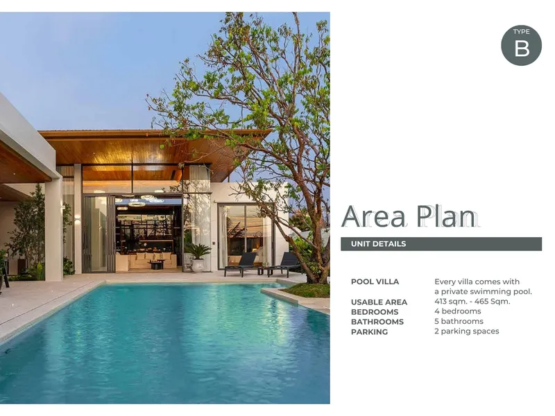 Villa 3-bedroom 360 sqm in Mouana Serenity Cherng Talay (Thalang) · Development floor plan