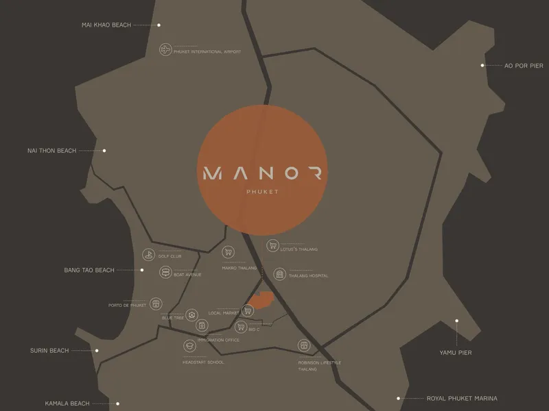 Villa 3-bedroom 345 sqm in Manor Villas (Thalang) · Development floor plan