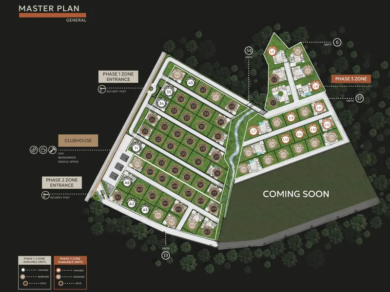 Villa 3-bedroom 345 sqm in Manor Villas (Thalang) · Development floor plan