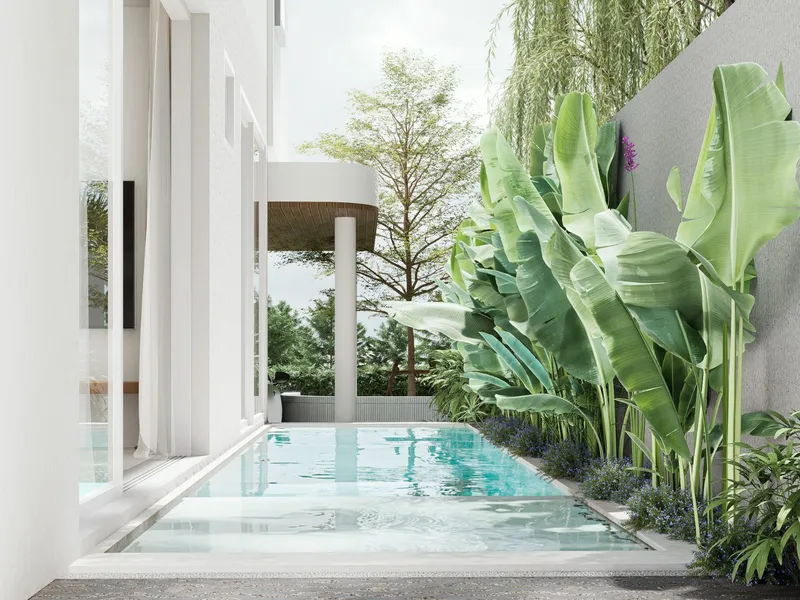 Townhouse 4-bedroom 205 sqm in Midori Townhome (Kathu) · pool