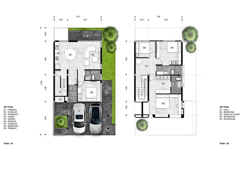 Townhouse 4-bedroom 205 sqm in Midori Townhome (Kathu) · Floor plan of this unit